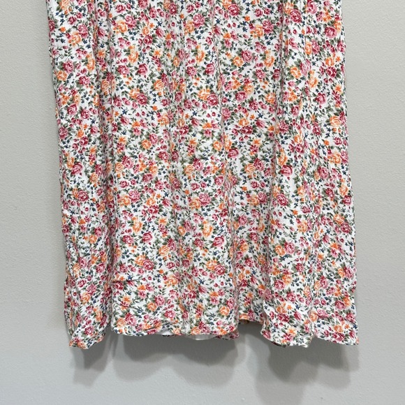 Volcom Some Thyme Floral Babydoll Mini Dress Womens XS Beach Casual Summer Vaca‎ - Picture 6 of 15